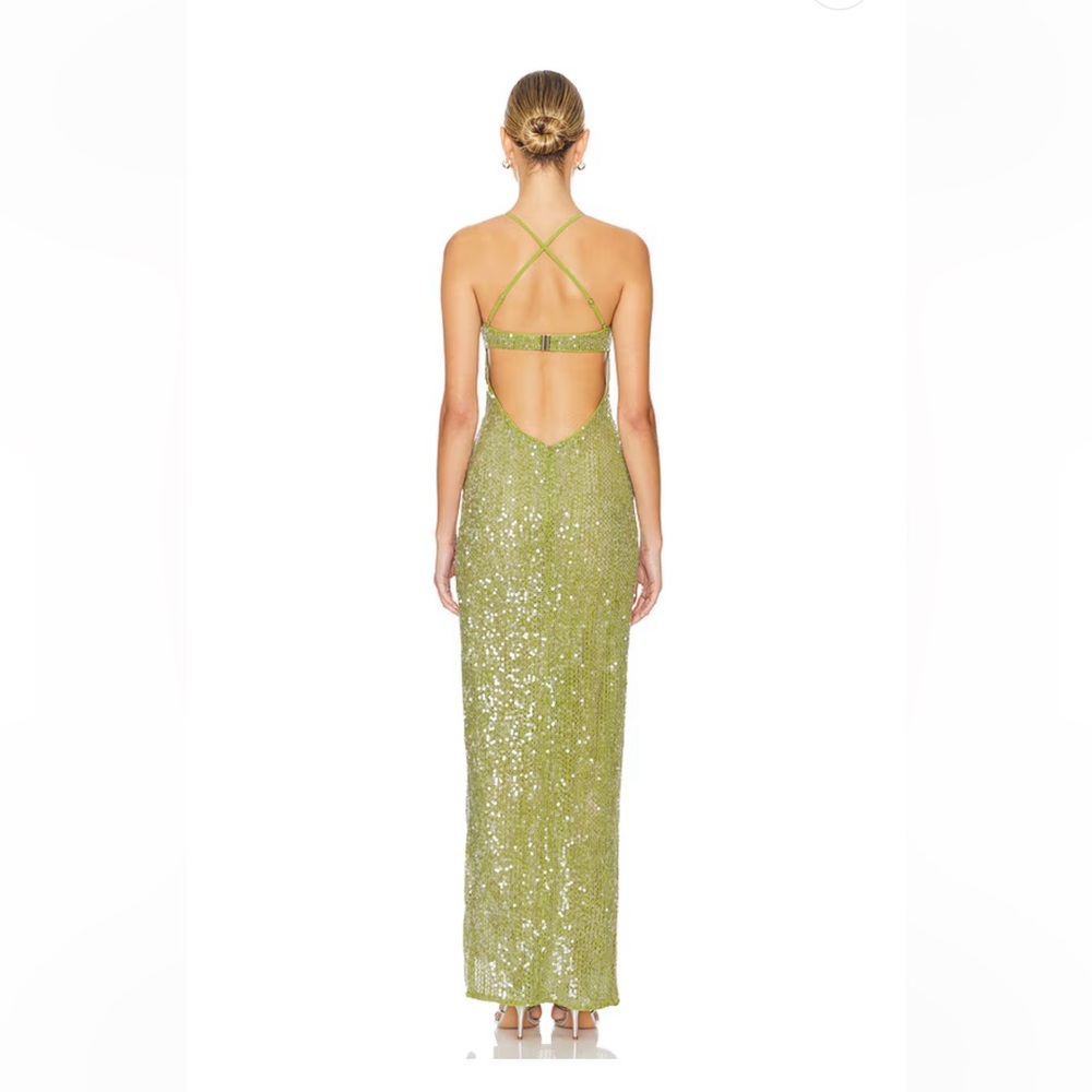 Camila Coelho Brihante Sequin Halter Dress